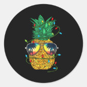 Ne Christmas In July Trocal Christmas Hawaiian  Ronde Sticker (Voorkant)