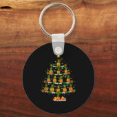 Ne Christmas Tree Lights Funny Ne Xmas Tank Top Sleutelhanger (Voorkant)
