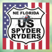 NE Florida Hoofdstuk - Decal Vlag & Logo (Vel 3)