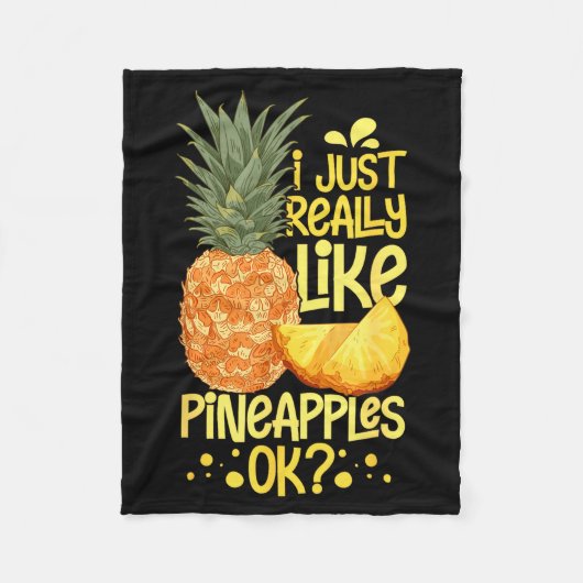 Ne Fruit Plant Juice Funny Hawaiian Quotes  Fleece Deken (Voorkant)
