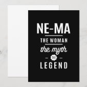 Ne-Ma de vrouw de mythe de legende Bedankkaart (Voorkant / Achterkant)