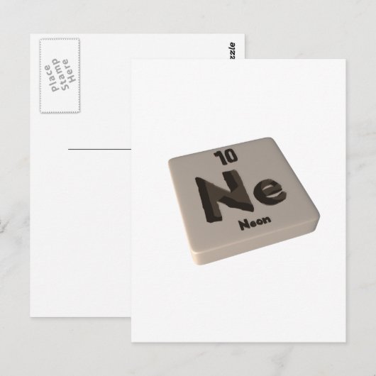 Ne Neon Briefkaart (Voorkant / Achterkant)