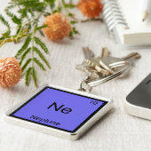 Ne - Neptunus Grappig Chemie Element Symbool T-shi Sleutelhanger (Zijkant)