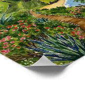 Ne Pali Coast Kauai Hawaii Waterverf Poster (Hoek)