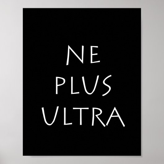 Ne Plus Ultra Poster (Voorkant)