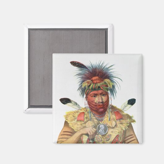 Ne-Sou-A-Quoit, Fox Chief Magneet (Voorkant / Achterkant)