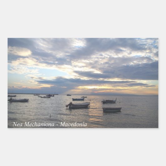 Nea Mechaniona - Macedonië Rechthoekige Sticker (Voorkant)