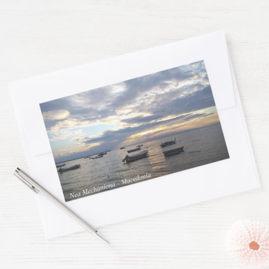 Nea Mechaniona - Macedonië Rechthoekige Sticker (Envelop)