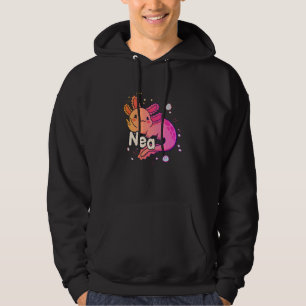 NEA - Mooie meisjesnaam met schattige AXOLOTL Hoodie