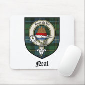 Neal Clan Crest Badge Tartan Muismat (Met muis)