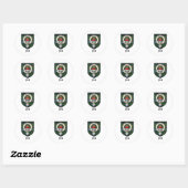 Neal Clan Crest Badge Tartan Ronde Sticker (Vel)