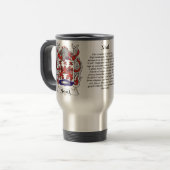 Neal Family Coat on a Travel Mug Reisbeker (Voorkant links)