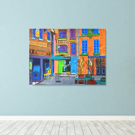 Neal's Yard London canvas kunst (Insitu (Houten vloer))