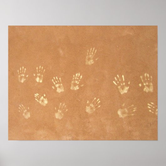 Neandertaler in Kalk Poster (Voorkant)