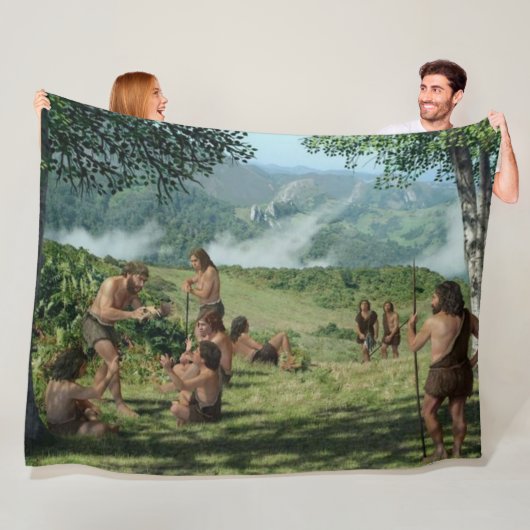 NEANDERTHAL FLEECE DEKEN (In situ)