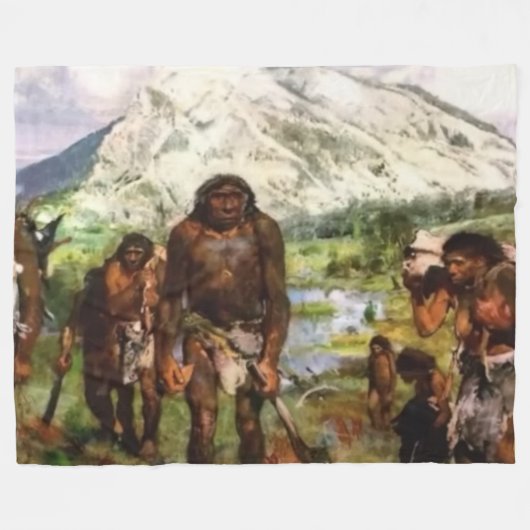 NEANDERTHAL FLEECE DEKEN (Voorkant (Horizontaal))
