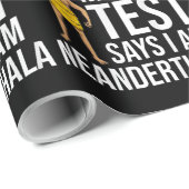 Neanderthaler Caveman Woman Skull Gift Cadeaupapier (Rol Hoek)