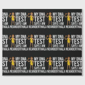 Neanderthaler Caveman Woman Skull Gift Cadeaupapier (Vlak)