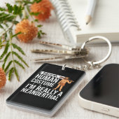 Neanderthaler Caveman Woman Skull Gift Sleutelhanger (Voorkant Rechts)