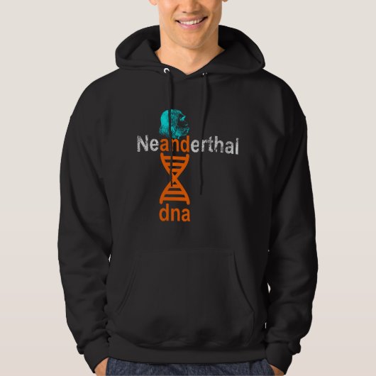 Neanderthaler DNA dubbele helix genetisch Hoodie (Voorkant)