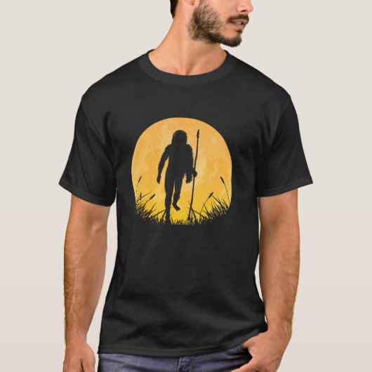 Neanderthaler Easy Halloween Outfit Primate Moon C T-shirt (Voorkant)