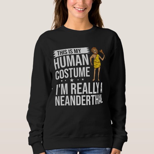 Neanderthaler Holbewoner Dna Vrouw Schedel  1 Trui (Voorkant)