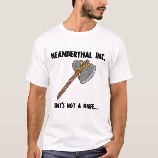 Neanderthaler Knife T-shirt (Voorkant)