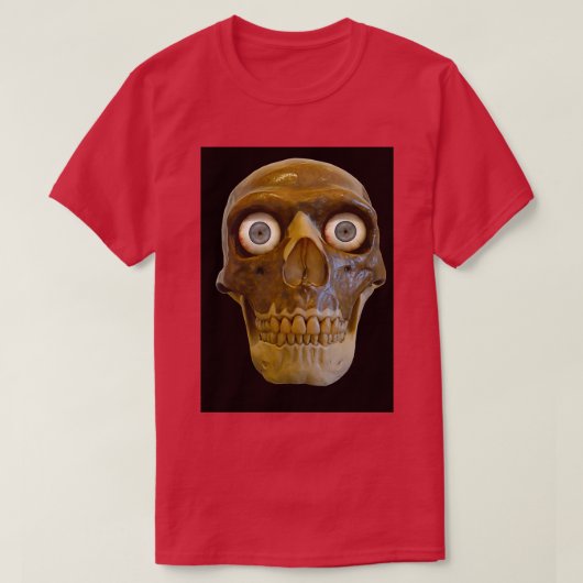 Neanderthaler met blauwe ogen t-shirt (Design voorkant)