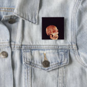 Neanderthaler ontdekt op Mt Carmel Vierkante Button 5,1 Cm (In situ)