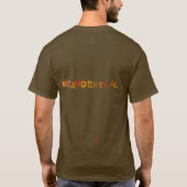 neanderthaler (voor en achter) t-shirt (Achterkant)