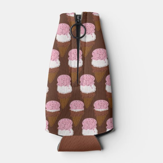 Neapolitaan-getitreerd ijskap bevat 2-FLES KOELER (Achterkant)