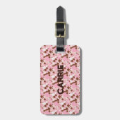Neapolitaan Stippen 01-Lt Roze BAGAGELABEL (Voorkant verticaal)