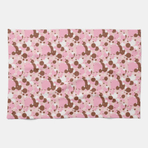 Neapolitaan Stippen 01-Lt roze-KITCHEN TOWEL Theedoek