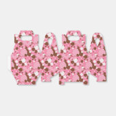 Neapolitaan Stippen 02-roze, donkergrijs-GABLE FAV Bedankdoosjes (Uitgevouwen)