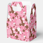 Neapolitaan Stippen 02-roze, donkergrijs-GABLE FAV Bedankdoosjes (Geopend)