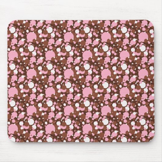 Neapolitaan Stippen 03 Bruin M-COMPUTER MOUSEPAD Muismat (Voorkant)
