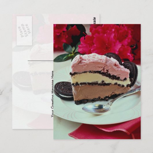 Neapolitaanse ijskoek briefkaart (Voorkant / Achterkant)