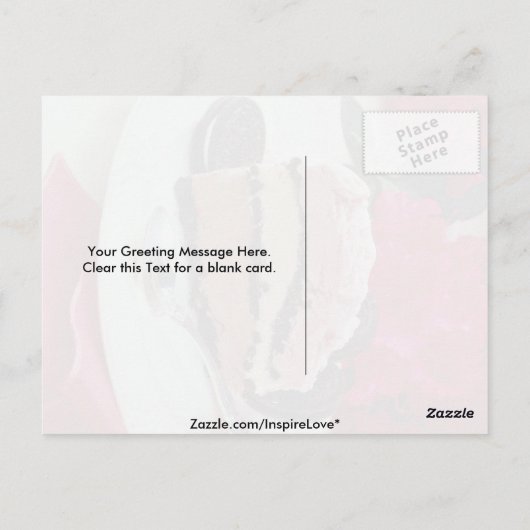 Neapolitaanse ijskoek briefkaart (Achterkant)