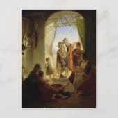 Neapolitan bagpipe player in wintry Rome, 1833 Briefkaart (Voorkant)