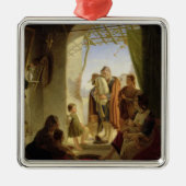 Neapolitan bagpipe player in wintry Rome, 1833 Metalen Ornament (Voorkant)