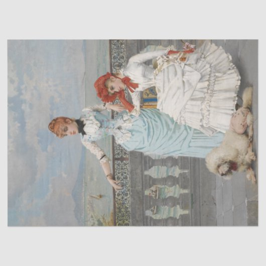 Neapolitan Beauties (Italiaanse jonge vrouwen met  Tissuepapier (Voorkant)