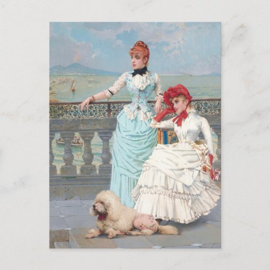 Neapolitan Beauties van Vittorio Matteo Corcos Briefkaart (Voorkant)