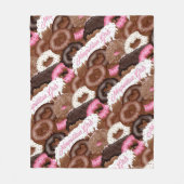 Neapolitan-Girls-Donuts Fleece Deken (Voorkant)