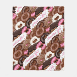 Neapolitan-Girls-Donuts Fleece Deken