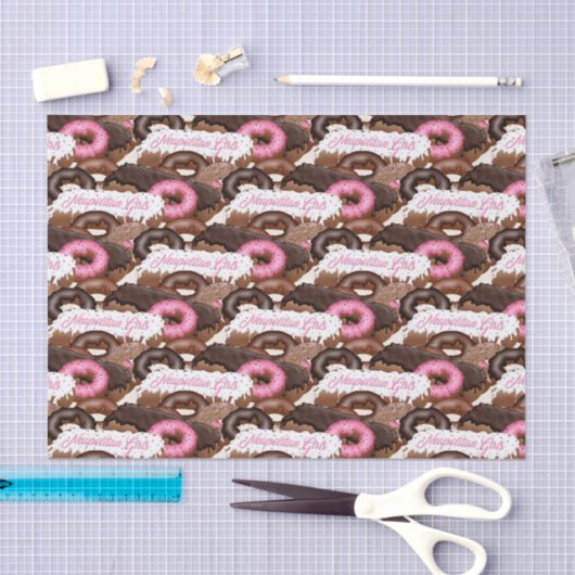 Neapolitan-Girls-Donuts Tissuepapier (Craft)