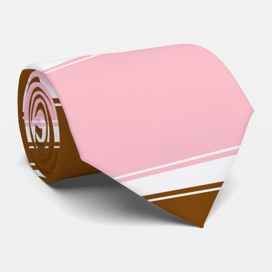 Neapolitan, horizontaal gestreept stropdas (Opgerold)