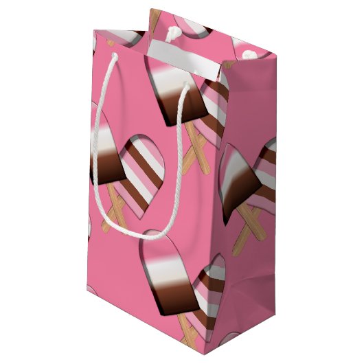 Neapolitan Ice Cream Bars 01-GIFT BAG S Klein Cadeauzakje (Achterkant Gekanteld)
