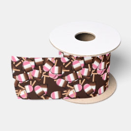 Neapolitan Ice Cream Bars 2-3in Satin Ribbon Satijnen Lint