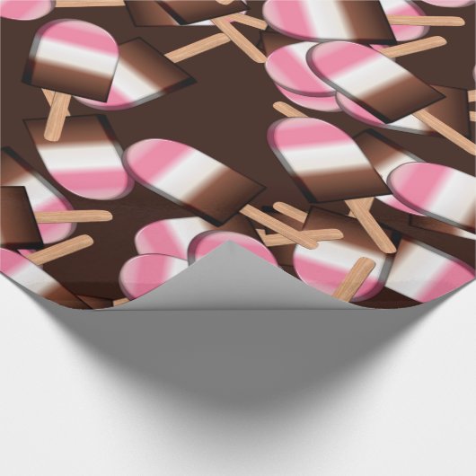 Neapolitan-Ice Cream Bars 2-GIFT WRAPPINGPAPIER Cadeaupapier (Hoek)