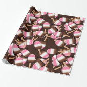 Neapolitan-Ice Cream Bars 2-GIFT WRAPPINGPAPIER Cadeaupapier (Uitgerold)